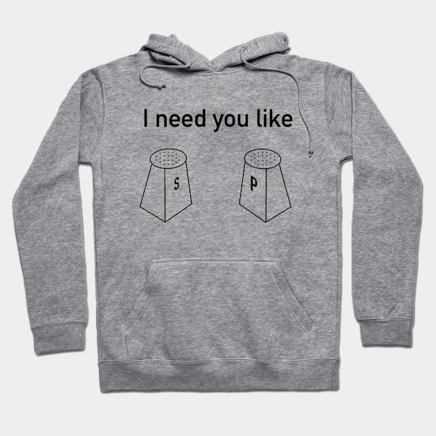 Salt & Pepper Lovers Gift Hoodie by DAGHO